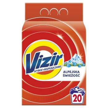 shumee Vizir Hitro topni pralni prašek Alpska svežina 20 pranj 1,1 kg