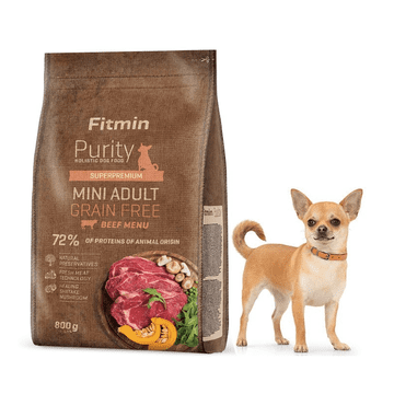 shumee Fitmin Dog Purity GF Adult Mini Beef 800 g