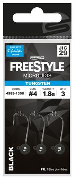shumee Spro Tungsten Micro JIG29 ČRNE 3,5G št. 1 | 4589-1322