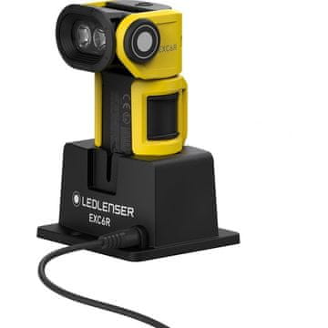Led Lenser Ročna polnilna svetilka, a polnilno postajo LEDLENSER EXC6R ATEX, črno/rumena
