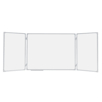 2x3 BELA magnetna TABLA 100x200cm – KRILNA z dvema polovicama TRS1020