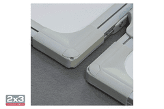 2x3 BELA magnetna TABLA 100x200cm – KRILNA z dvema polovicama TRS1020