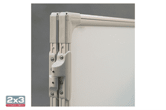 2x3 BELA magnetna TABLA 100x200cm – KRILNA z dvema polovicama TRS1020