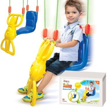 shumee Otroški gugalnik z oporo za noge in ročajem