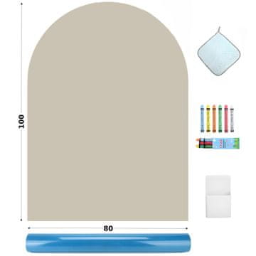 Čarobna Stena Magnetna samolepilna stenska nalepka za kreativne otroke - Pravljično siva