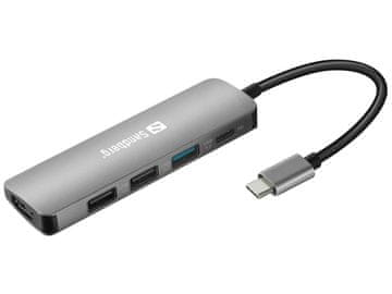 shumee Priklopna postaja Sandberg USB-C HDMI+3xUSB+PD 100W