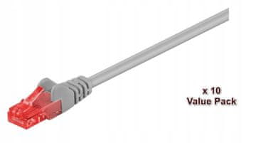 MicroConnect MicroConnect U/UTP CAT6 0,5M siv 10 kosov