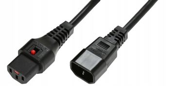 MicroConnect zaklepni konektor C13 IEC na moški C14 3 x 1,00 mm 1,5 m