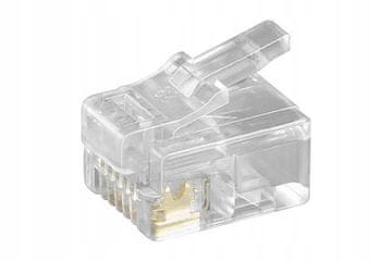 MicroConnect Modularni vtič RJ12 6P6C, 10 kosov
