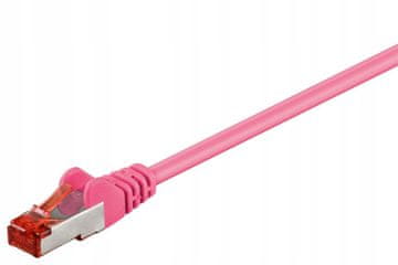 MicroConnect MicroConnect F/UTP CAT6 0,25 m roza PVC