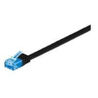 MicroConnect MicroConnect U/UTP CAT6A 1M črna ploščata žica, V-UTP6A01S-FLAT