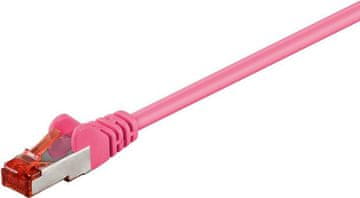 MicroConnect F/UTP CAT6 3m roza PVC