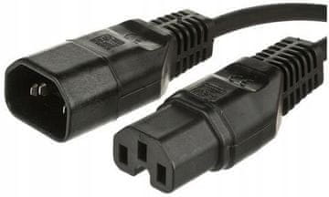 MicroConnect Podaljševalni kabel C14-C15 1 m