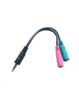 MicroConnect avdio kabel 2 x 3,5 mm 0,25 m