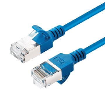 MicroConnect MicroConnect omrežni kabel CAT6A U-FTP slim, LSZH, 0,50 m, moder, V-FTP6A005B-SLIM