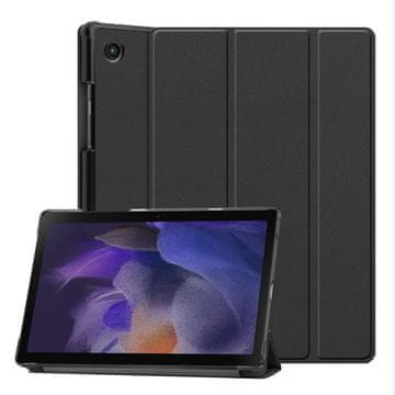 eSTUFF eSTUFF HOUSTON ovitek Folio za Samsung Galaxy Tab A8 10.5. Črna sprednja stran iz PU, trda zadnja stran iz PC-ja, ES685015-BULK