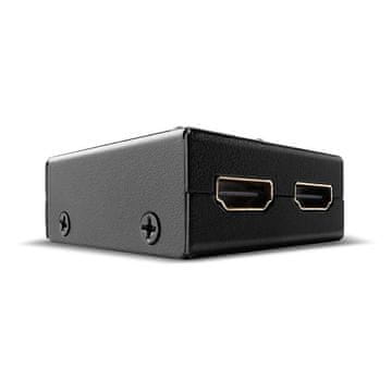 shumee Lindy 38336 HDMI video stikalo, črno, kovinsko, 60 Hz, 18 Gbps, 3840 x 2160 slikovnih pik, 38336