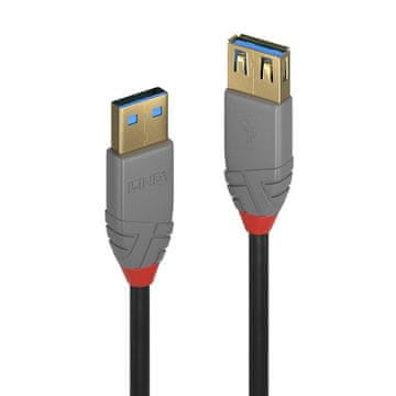 Lindy Podaljševalni kabel USB 3.2 tipa A 1 m Anthra Line 77Z31AA, 36761