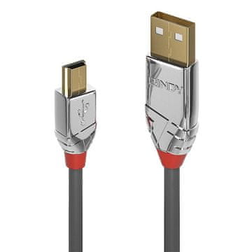 shumee Lindy 3M USB 2.0 kabel tipa A do Mini-B, Cromo Line, 36633