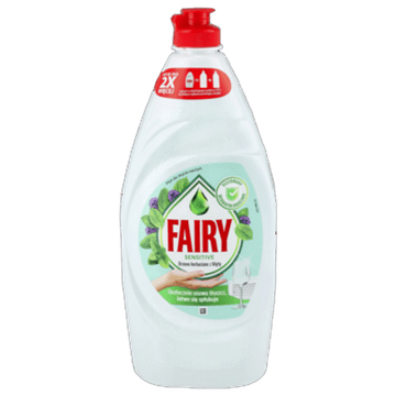 shumee Tekočina za pomivanje posode Fairy z vonjem čajevca in mete 900 ml