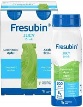shumee FRESUBIN JUCY DRINK okus jabolka 4 x 200 ml