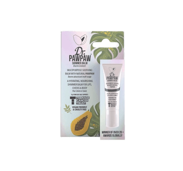 shumee Dr.PawPaw večnamenski balzam za ustnice za lica in dekolte, bleščeč balzam 10 ml