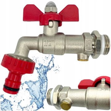 shumee Vrtna pipa 1/2 pipa proti onesnaževanju z zunanjim hitrim priključkom