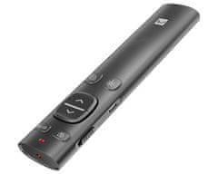 Natec Warbler 2 brezžični laserski kazalnik, 8 gumbov, polnilna baterija, 2.4GHz / Bluetooth, USB-C