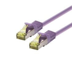 LOGON profesionalni patch kabel SFTP/AWG26/LSOH 5 m - CAT6A 500MHz - vijoličen, TCR6ASS050V