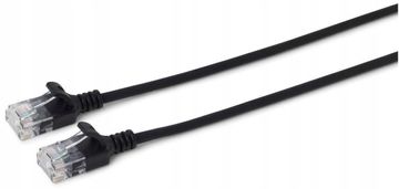 MicroConnect MicroConnect U/UTP CAT6A tanek 0,5 m črne barve, V-UTP6A005S-SLIM