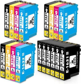 shumee 18x ČRNILO ZA EPSON 16 16XL WF-2630 WF-2750 WF-2510 WF-2530 WF-2760 WF-2660