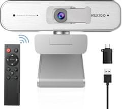 shumee USB 2K RAČUNALNIŠKA SPLETNA KAMERA N940P SREBRN MIKROFON SAMODEJNIM IZOSTREVANJEM