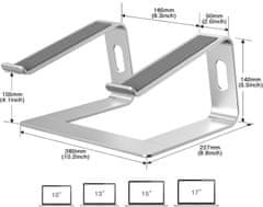 shumee STOJALO ZA PRENOSNIK STOJALO ZA MONITOR NASTAVLJIVA PODLOGA