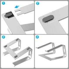 shumee STOJALO ZA PRENOSNIK STOJALO ZA MONITOR NASTAVLJIVA PODLOGA