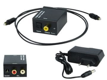 shumee 91-200# Toslink na 2xRCA optični pretvornik