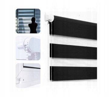 shumee ROLETA DNEVNO-NOČNA ŽALUZIJA 45x220 z napenjalnikom 25 barv blaga