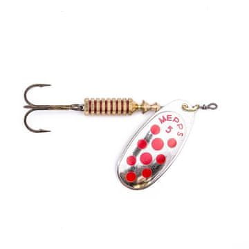 shumee Mepps Comet DECOREE Spinner SREBRNA/RDEČA št. 5 |30427005