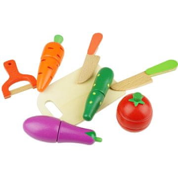 shumee Lesena magnetna deska za rezanje zelenjave z nožem