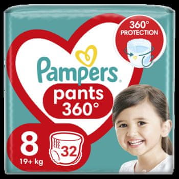 shumee Pampers hlačke, velikost 8, 32 kosov, 19 kg+