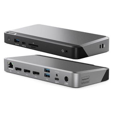 shumee Univerzalna priklopna postaja Alogic Dx3 Triple 4K - s 100W napajanjem, DUPRDX3-WW
