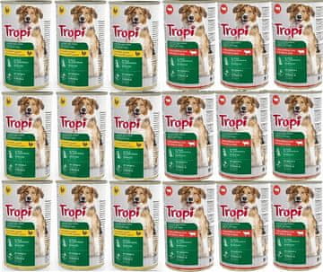 shumee Tropi mokra hrana 1250g MEŠANICA OKUSOV za pse 18 kos.