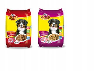 shumee Bazilika suha hrana 10kg perutnina/govedina za pse 2 kos