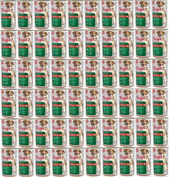 shumee TROPI mokra pasja hrana z govedino v omaki 415 g x 60 kos BEEF dog