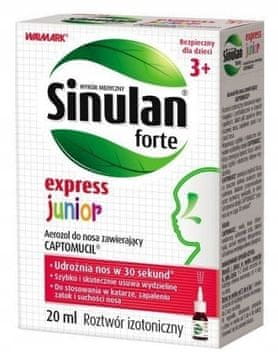 shumee Sinulan Express Forte Junior pršilo za nos 20 ml