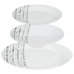 5Five® Berbere NAMIZNI POSODA 18-DELNA BELA/ČRNA PORCELAN