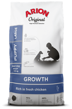 shumee Arion Original Puppy Large Chicken 12kg - s piščancem