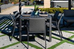 shumee BOLZANO Raztegljiva vrtna miza Kastello 149x97/149 cm antracit