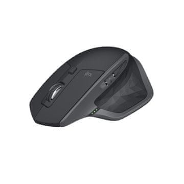 shumee Logitech MX Master 2S, brezžična miška, za desničarje, laserska, Bluetooth + RF, 1000 DPI, grafitna, 910-005966