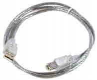 MicroConnect USB2.0 AB 5m MM prozoren