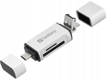 shumee Bralnik kartic Sandberg USB-C+USB+MicroUSB 136-28